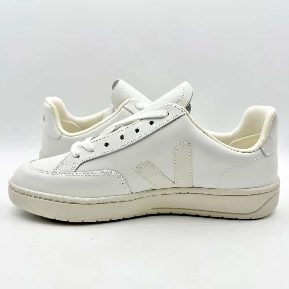 Veja Womens V-12 Sneakers US 8 EU 41 White Leather Lace Up NIB_7